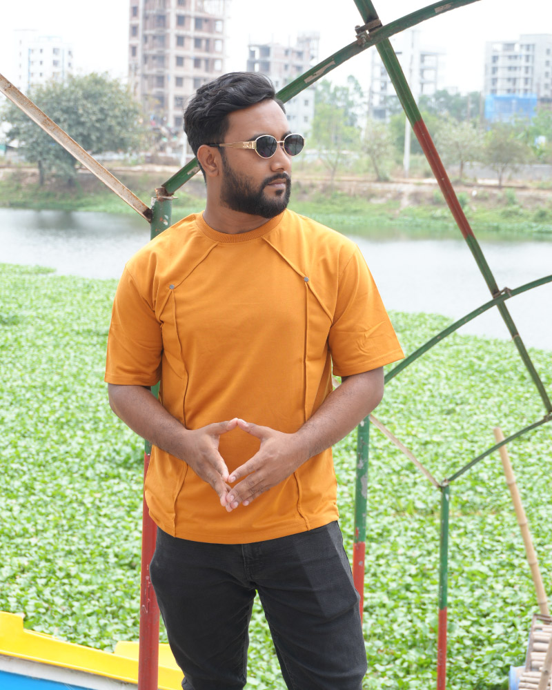 3 shapeline drop shoulder t-shirt for men