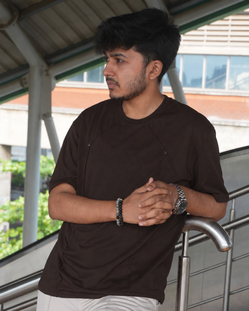 5 shapeline drop shoulder t-shirt for fat man