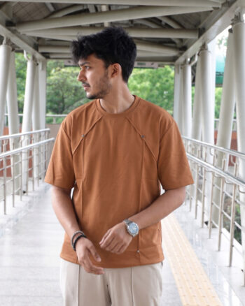 shapeline drop shoulder t-shirt for fat men