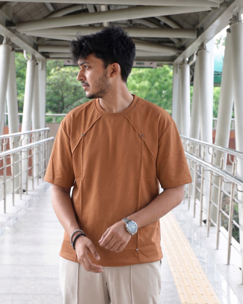 6 shapeline drop shoulder t-shirt for fat men