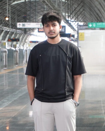shapeline drop shoulder t-shirt for fat men