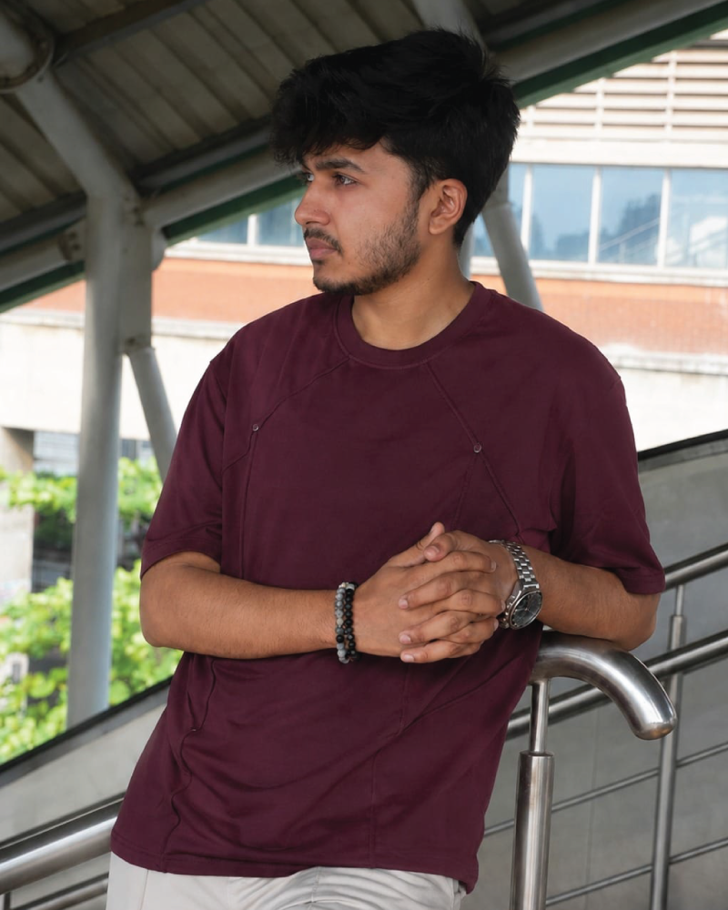 m shapeline drop shoulder t-shirt for fat men