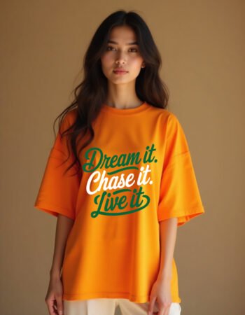 women yellow t-shirt