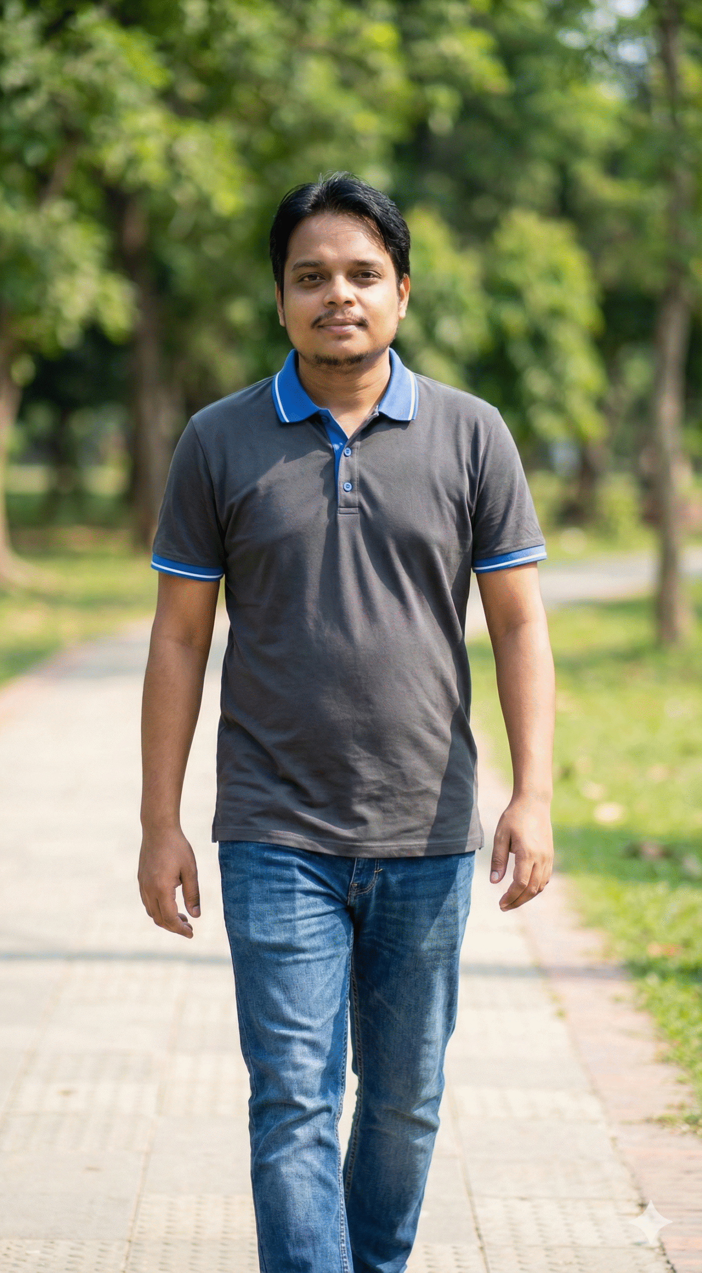 DEP 001 BLACK POLO Black polo shirt