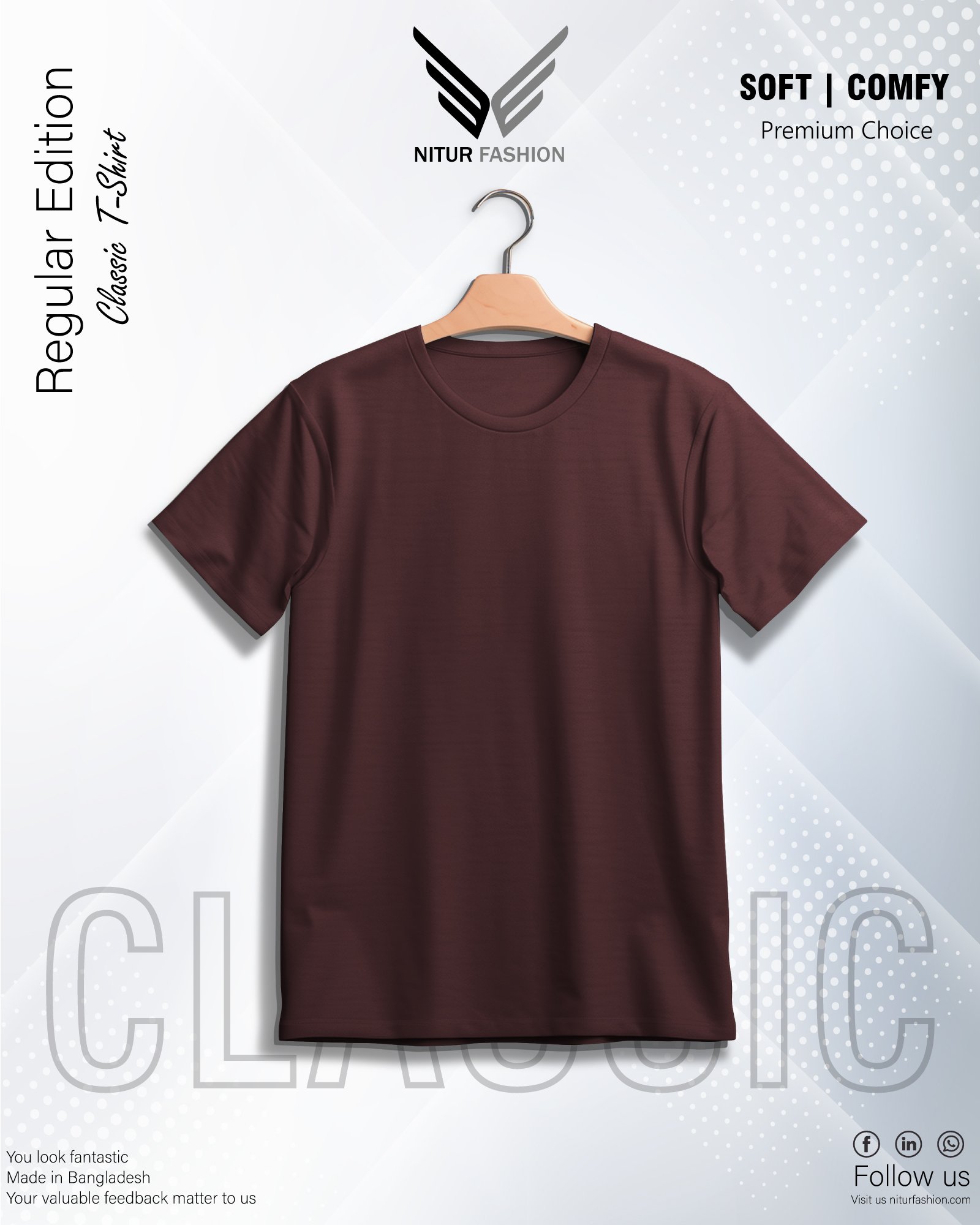 burgundy-solid-t-shirt Solid t-shirt Burgundy