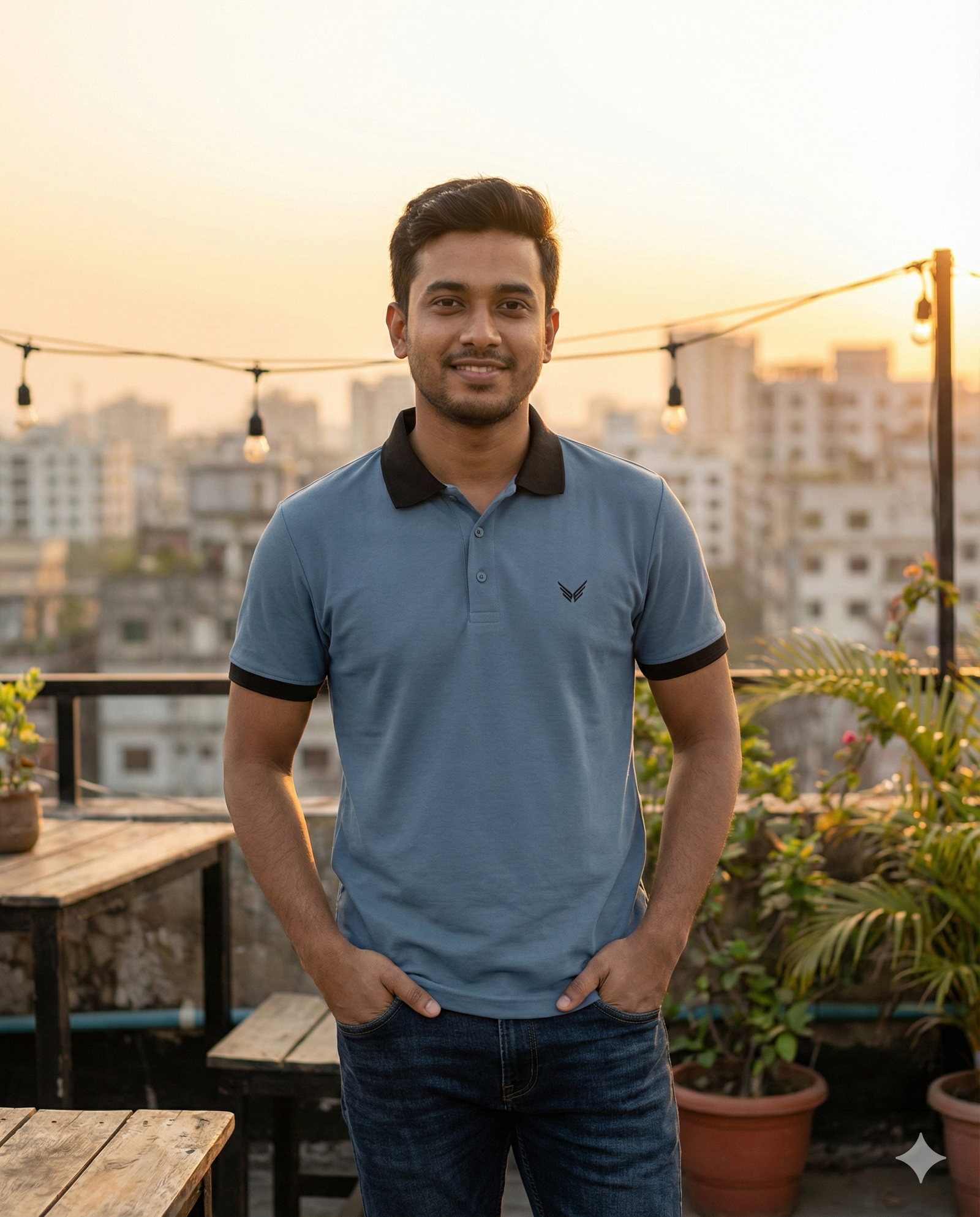 slate blue 3 new polo shirt