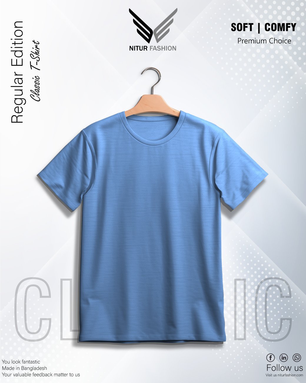 solid t-shirt, Stella.