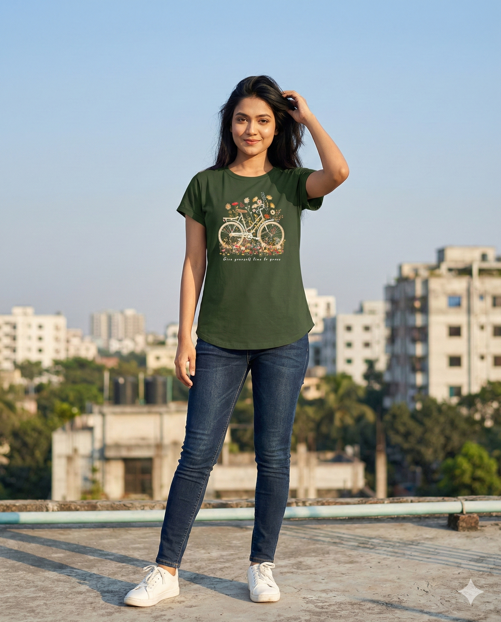 flower cycle 1 girls new t-shirt